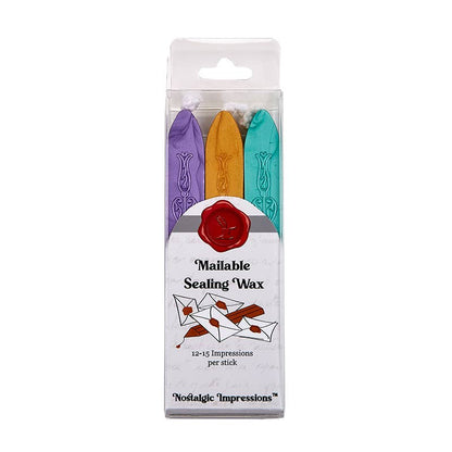 Sealing Wax Sticks with wick 3PK- 25+ colors