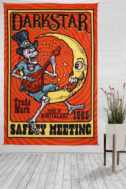 Safety Meeting Tapestry Hippie Smoke Shop Tapestries