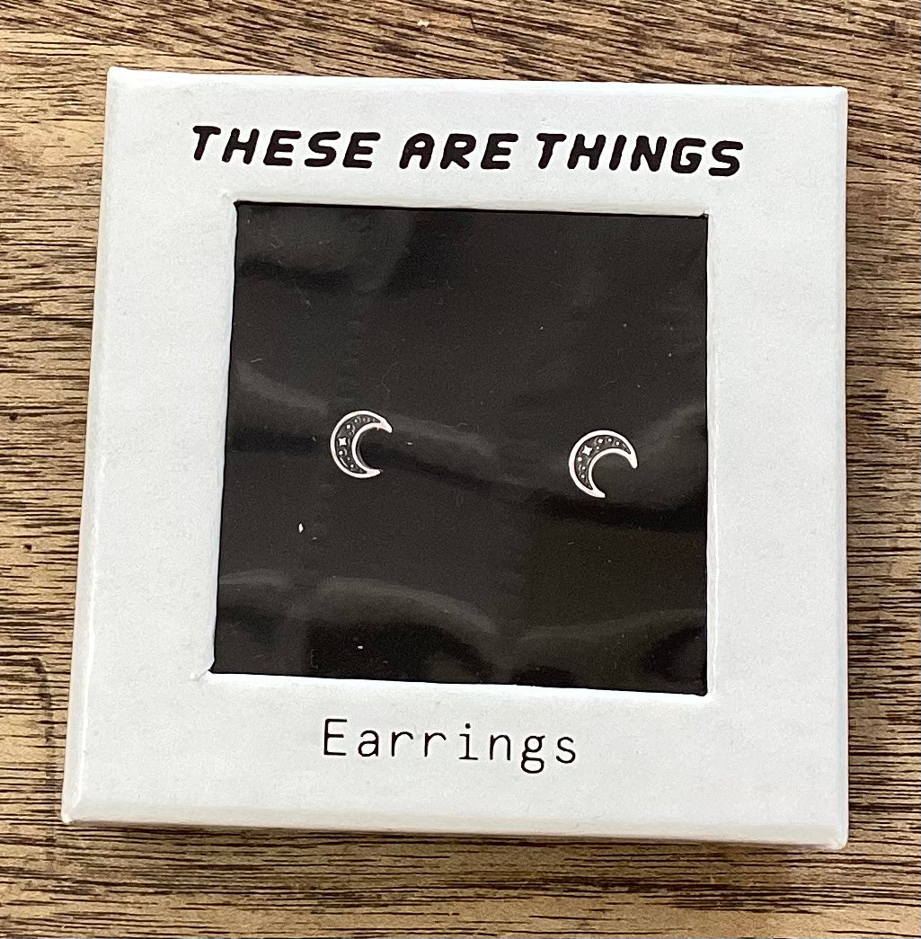 These Are Things Enamel Stud Earrings