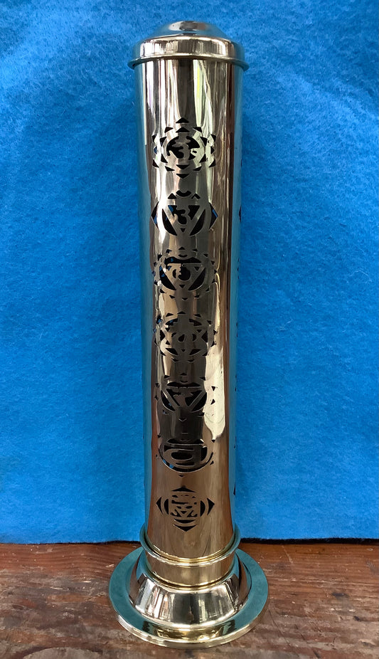 Tall Brass Incense Burner