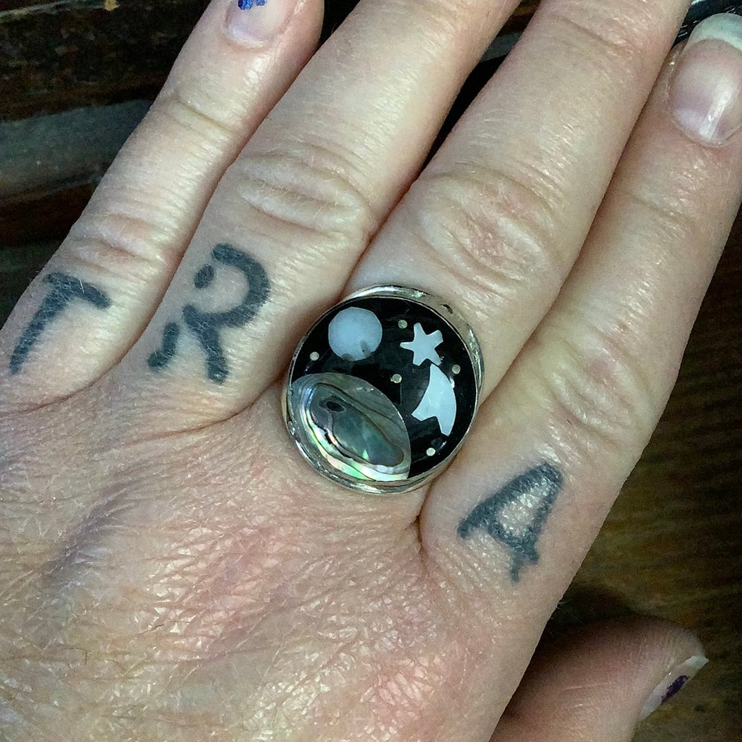 Cosmic Inlay Fair Trade Ring