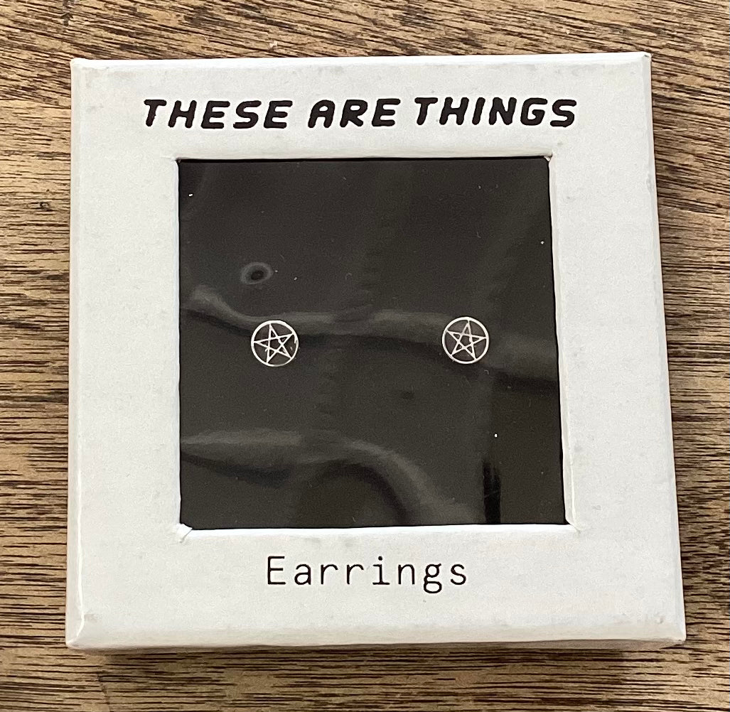 These Are Things Enamel Stud Earrings