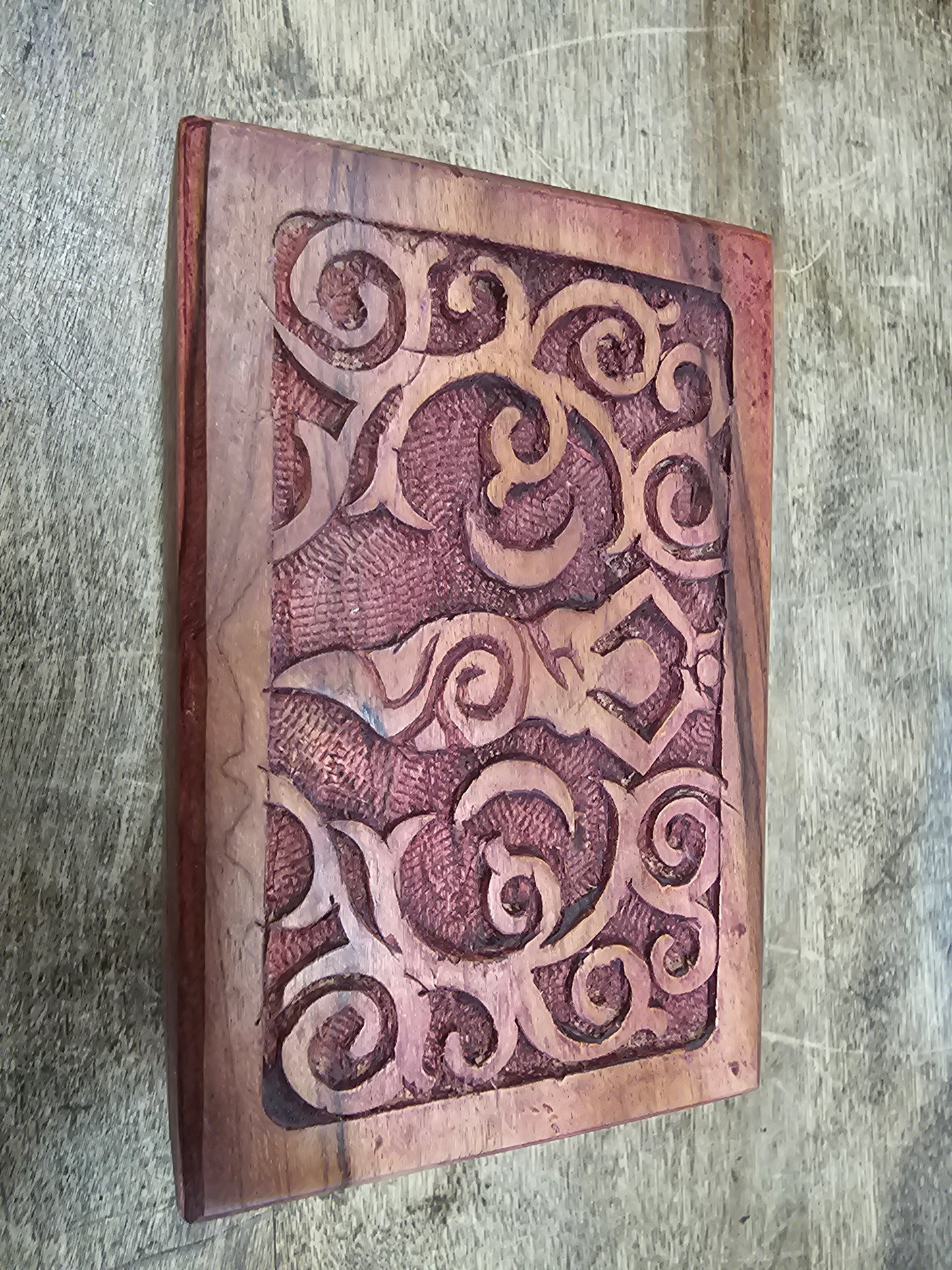 Carved Wood Box