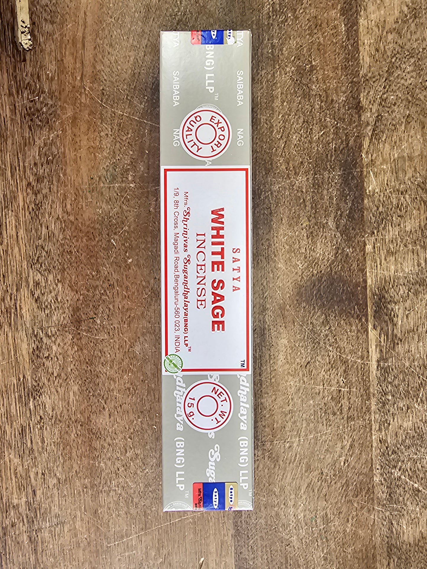 White Sage Satya Incense Sticks 15g