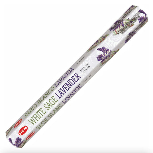 White Sage Lavender Hem Incense 20 Sticks