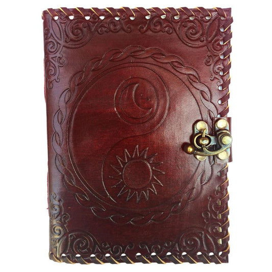 Yin Yang Leather Journal w/ Latch