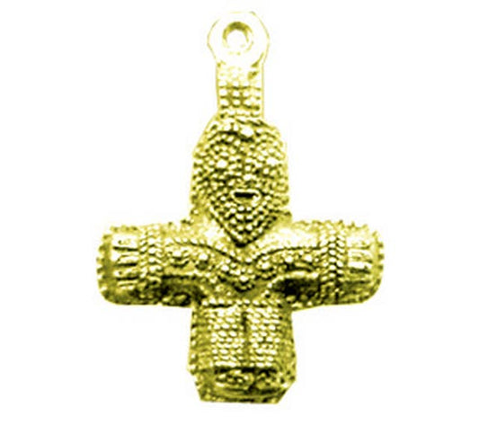 Gold Pendant - Viking Crucifix