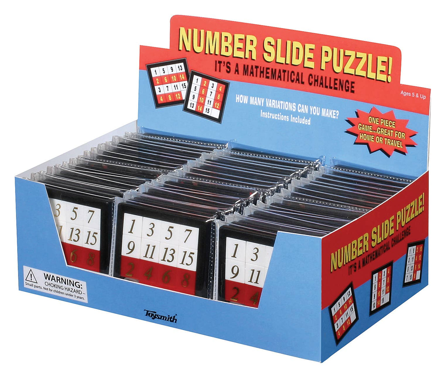 Number Slide Puzzle, Math Challenge, Pocket/Travel Size