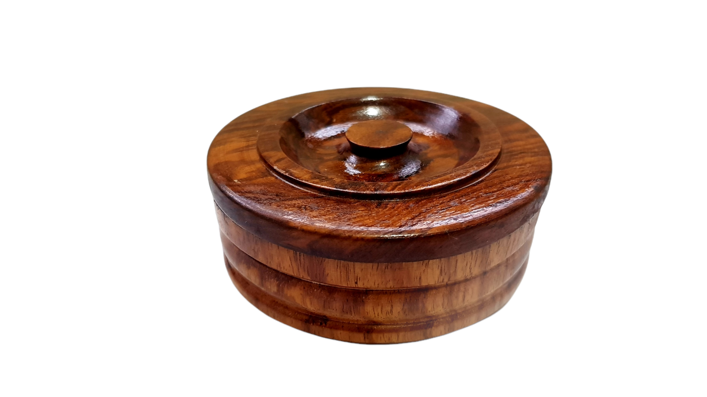 Sword Edge Shesham Wood Shaving Bowl - an exquisite piece