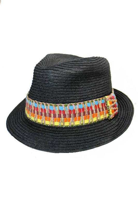 Colorful Boho Band Flexible Fedora