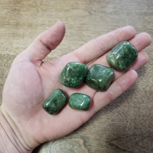 Grossularite Green Garnet Tumbled