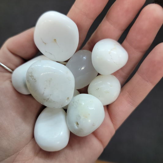 White Jade Tumbled