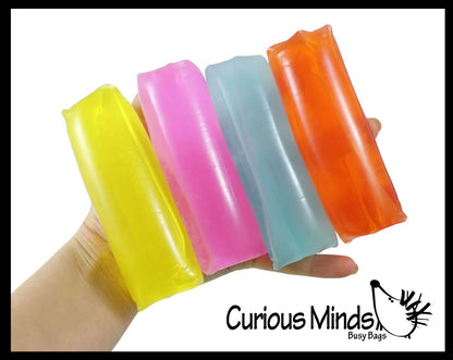 GLOW Neon Water Filled Tube Snake Stress Toy - Squishy Wi