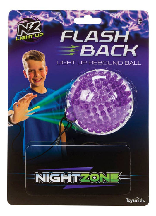 Nightzone Light Up Flash Back Rebound Ball, Assorted