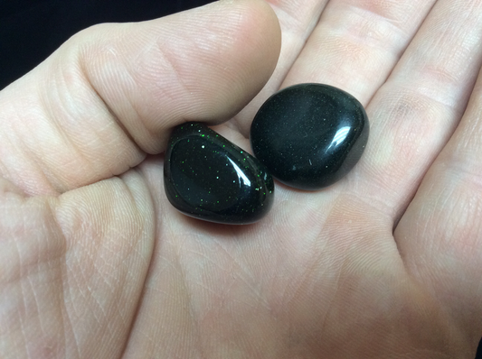 Green Goldstone Tumbled