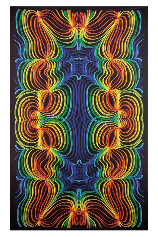 3D Rainbow Ripple Tapestry 60x90