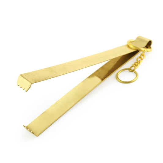 Brass Charcoal Tongs 7.5"