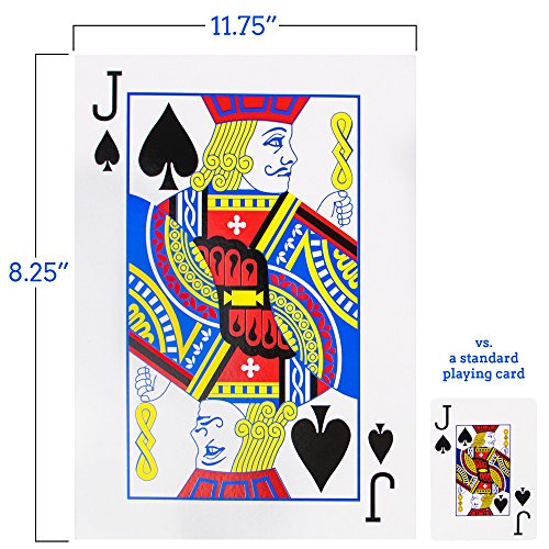 Super Jumbo Sized Playing Cards 8.25"x11.75"