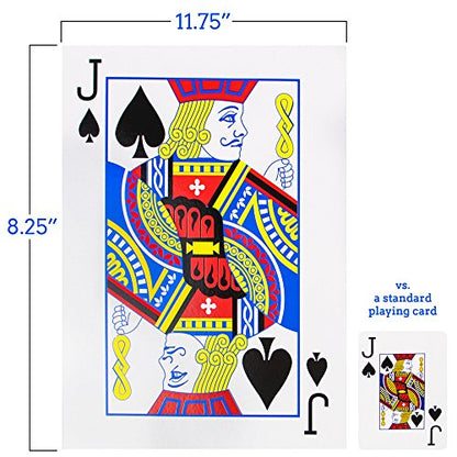 Super Jumbo Sized Playing Cards 8.25"x11.75"