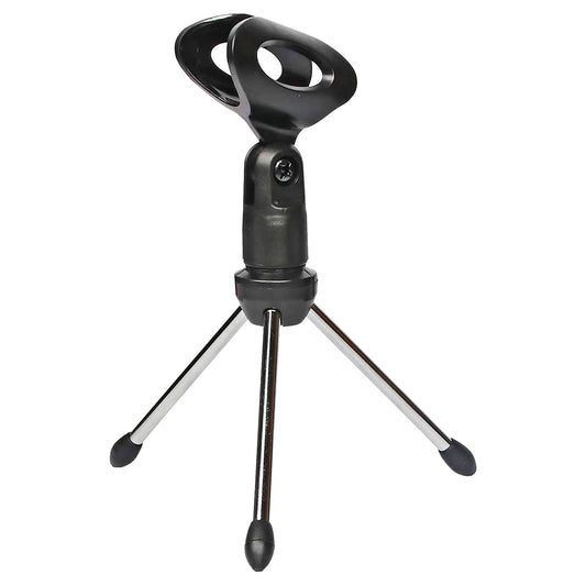 5 Core Mini Tripod Desktop Mic Stand w Adjustable Clip