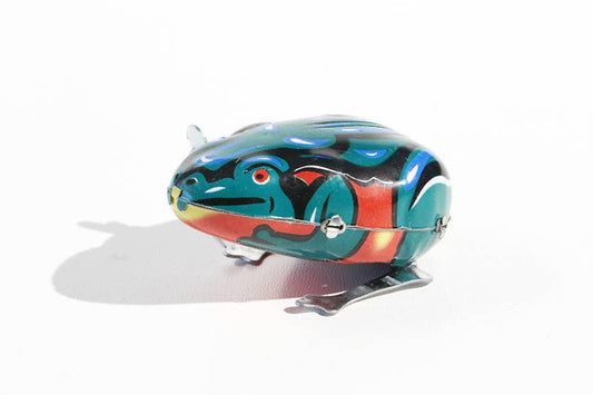 Frog Hopping Tin Wind Up Toy Made in China