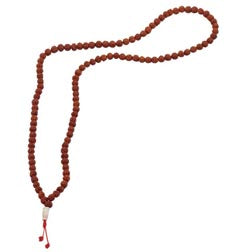 Traditional Indian Rudraksha Mala Prayer 108 Beads