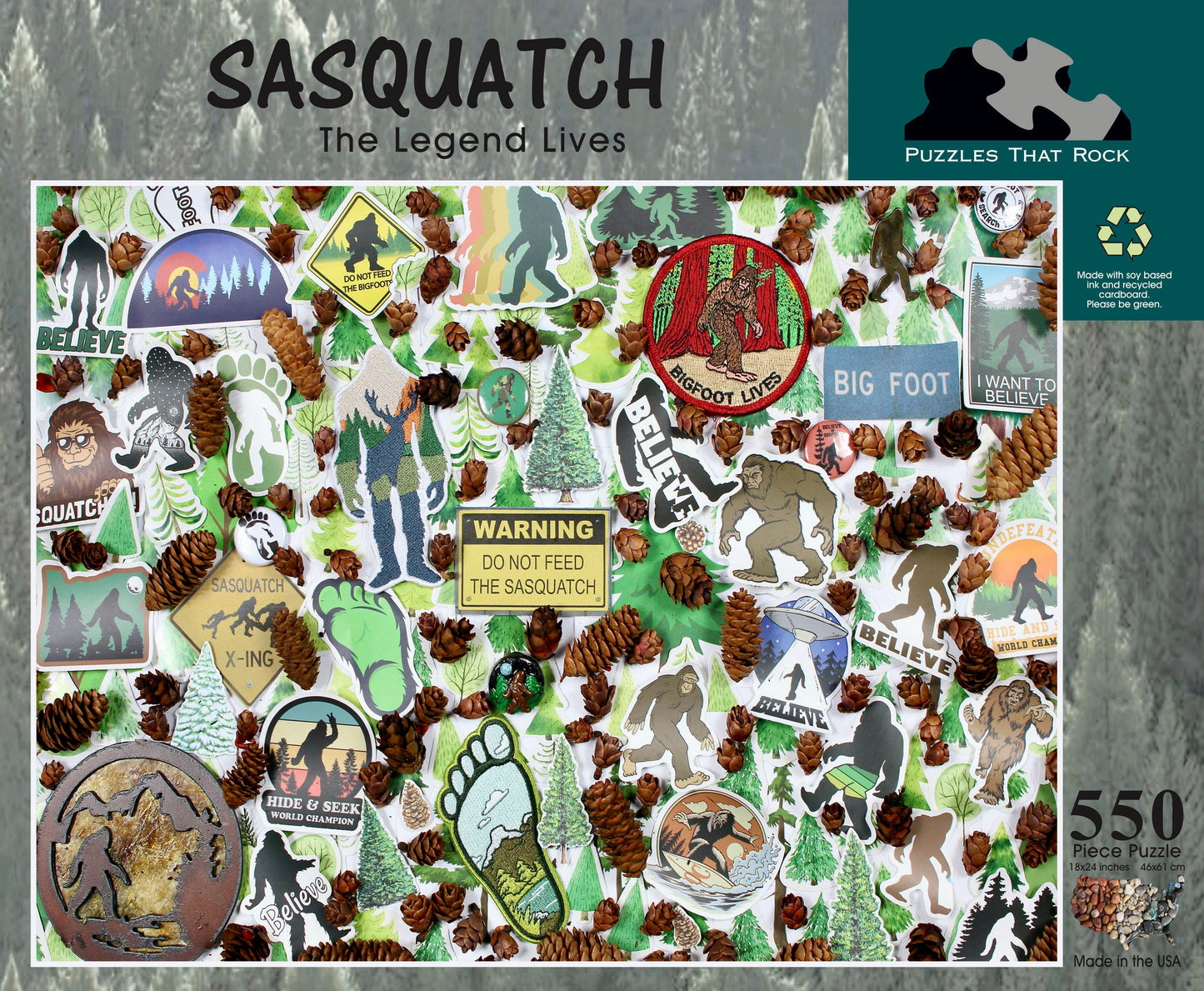 Sasquatch Jigsaw Puzzle 550 Pieces