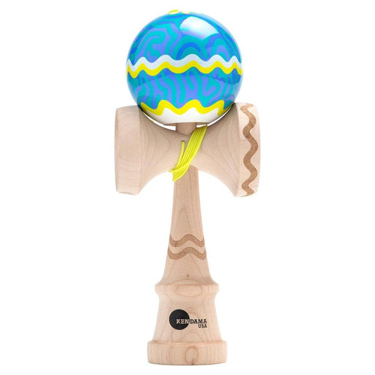 Kaizen Kendama - Nova Shape - Coral: Purple/Aqua