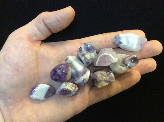 Chevron Amethyst Tumbled