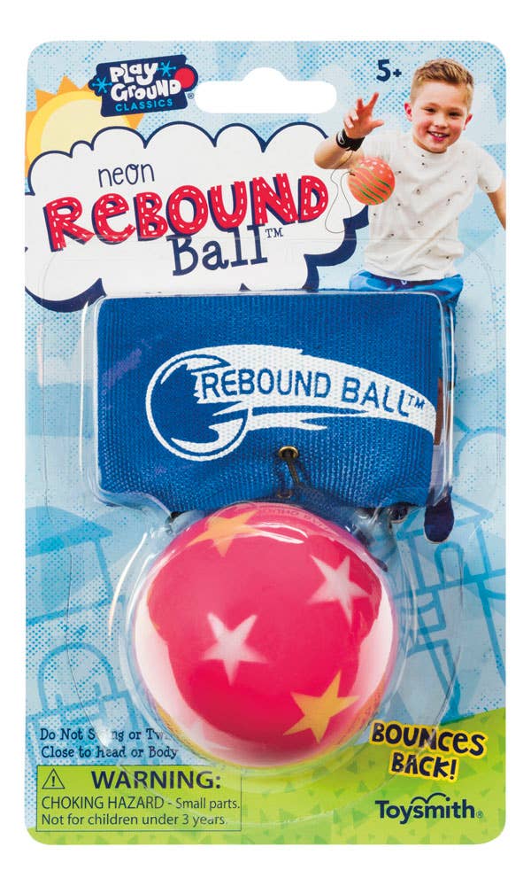 Playground Classics Neon Rebound Ball, Assorted Colors