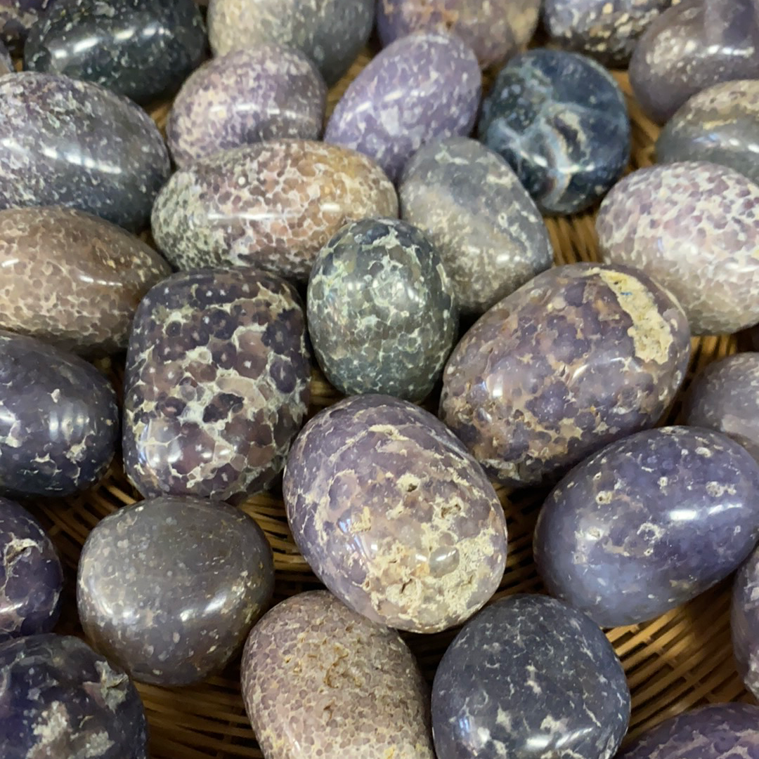 Grape Agate Tumbled Stone