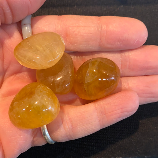 Yellow Fluorite Tumbled