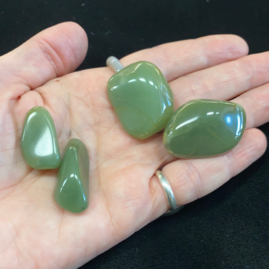 Green Chalcedony Tumbled