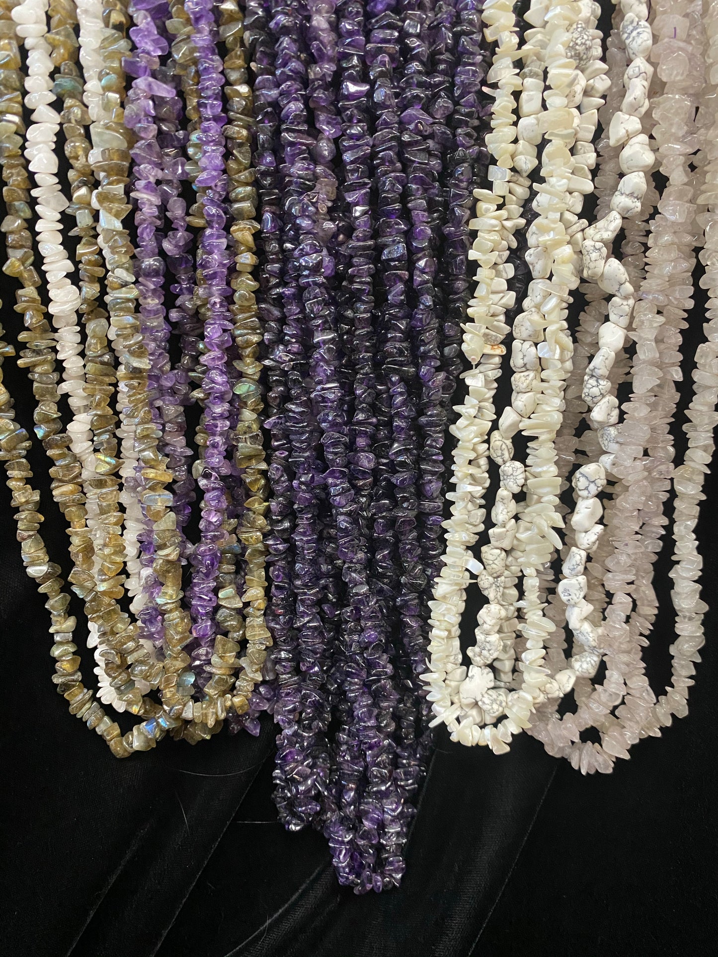 Gemstone Chip Necklace Strand