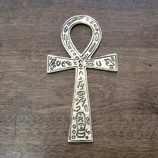 Ankh Brass Altar Tile