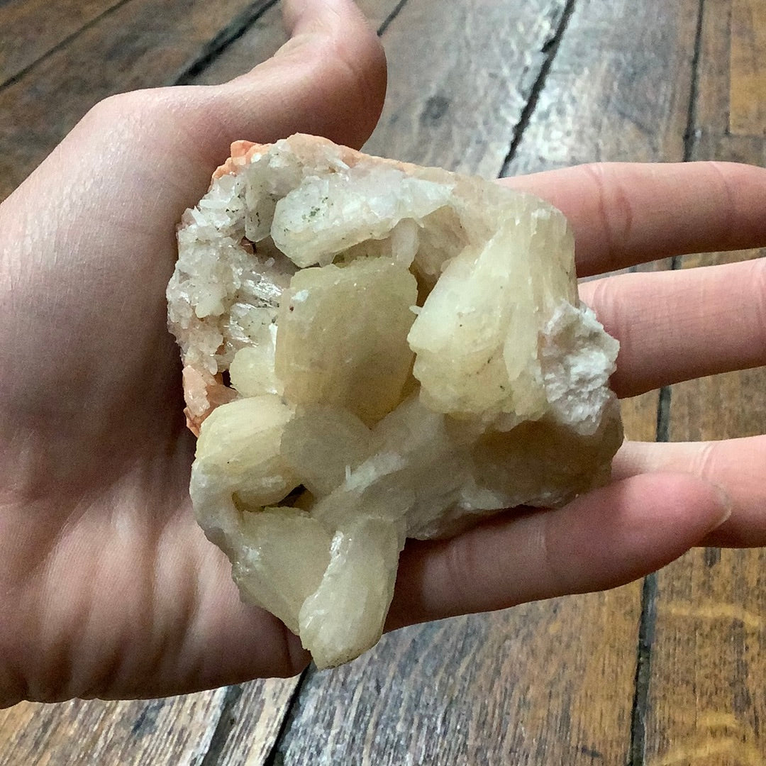 Stilbite Quartz Cluster