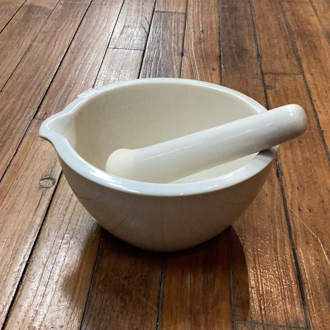 Ceramic mortar and pestle