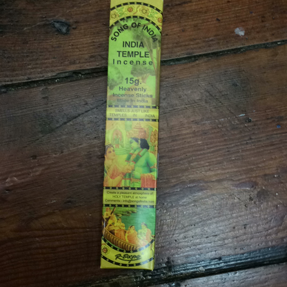 India Temple Incense by Song Of India