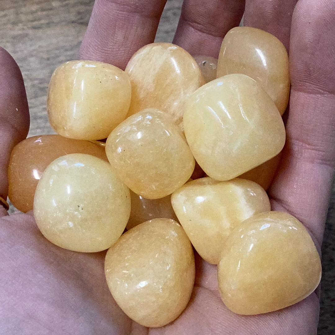 Yellow Calcite Tumbled