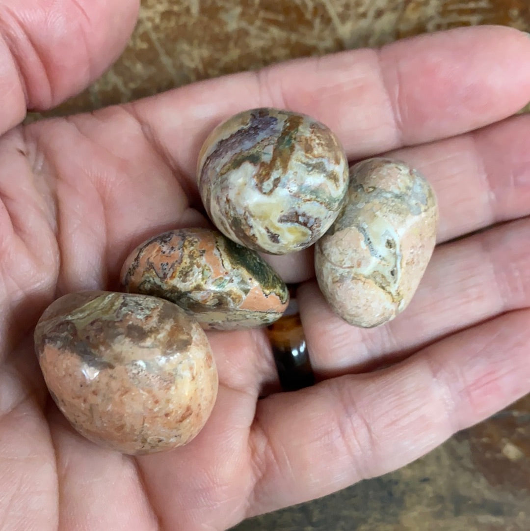 Pink Picasso Jasper Tumbled