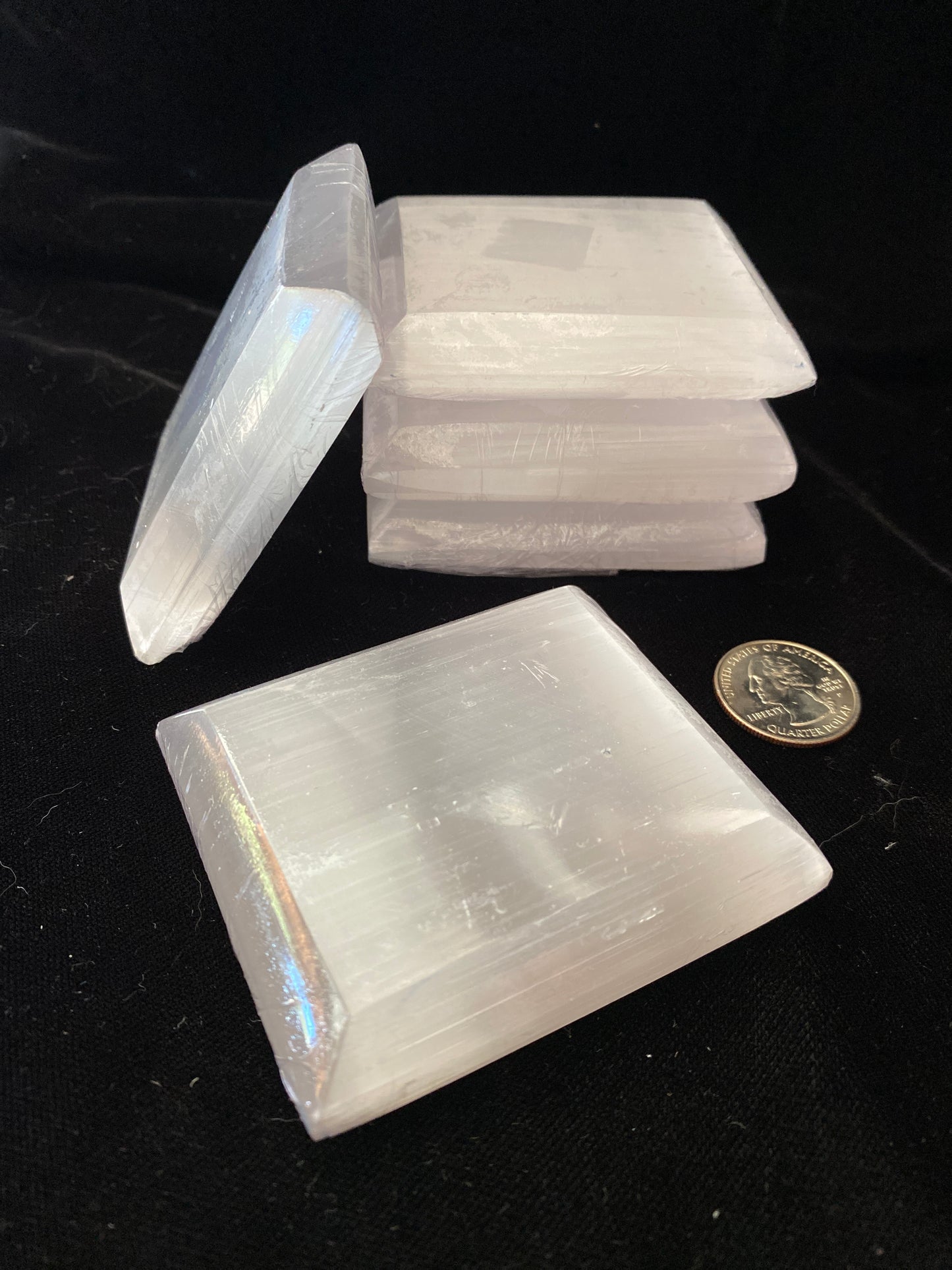 Selenite Square Charging Pad