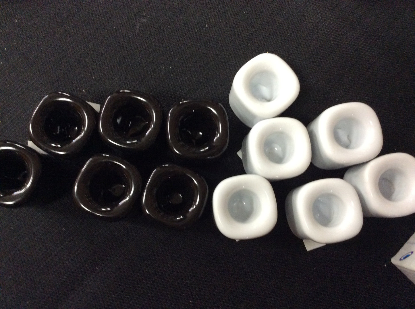 Candle holder ritual white/black