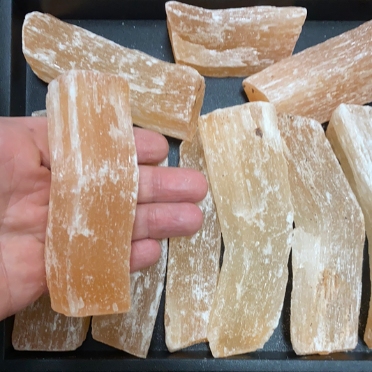 Orange Selenite 4" Sticks