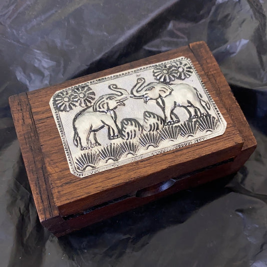 Wooden Elephant Box