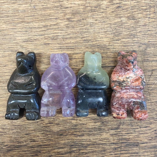 Gemstone Bear Bead