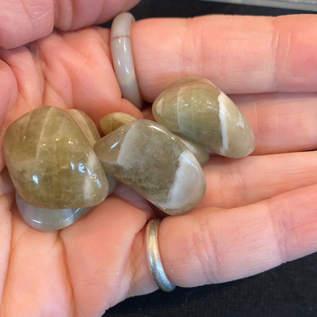 Green Quartz/Prasiolite Tumbled