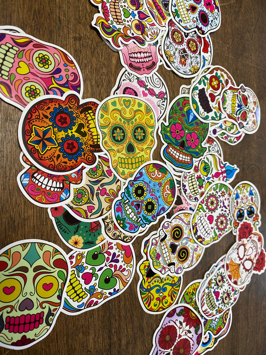 Sticker Day of Dead Sugar Skull