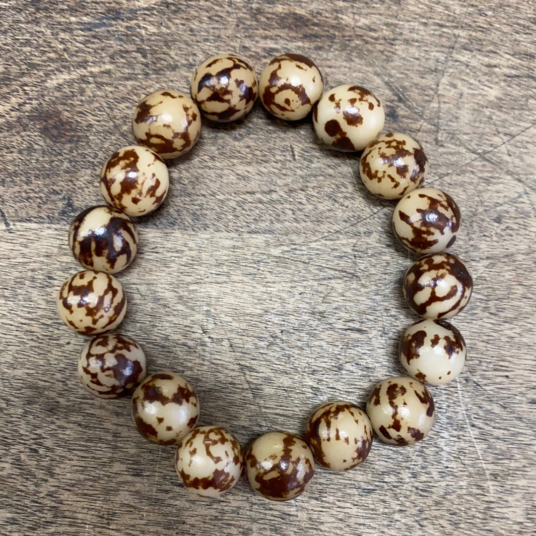 Fine Throw Natural White Jade Bodhi Bracelet (1.8cm/bead) – CHINASQUAD