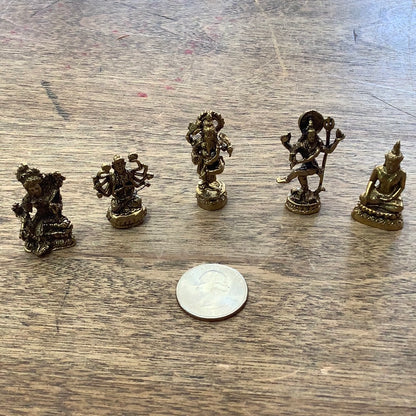 Brass Statues Mini Hindu Figure