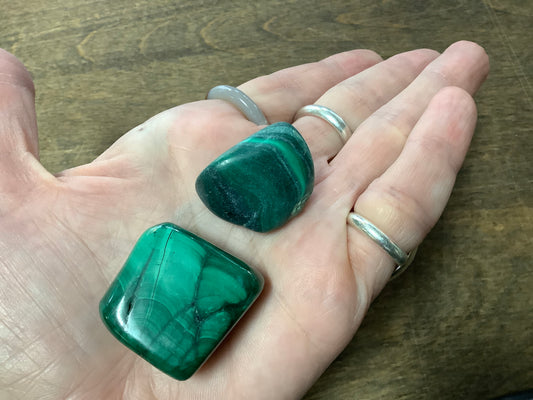 Green Malachite Tumbled